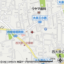 東京都練馬区西大泉3丁目30-10周辺の地図