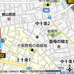 東京都北区中十条2丁目3-14周辺の地図