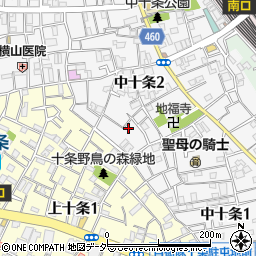 東京都北区中十条2丁目3-15周辺の地図