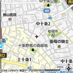 東京都北区中十条2丁目3-13周辺の地図