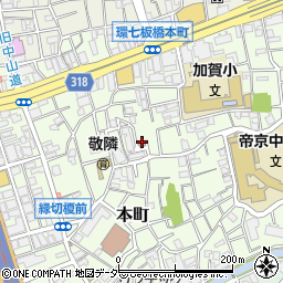 東京都板橋区本町8周辺の地図