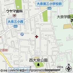 東京都練馬区西大泉3丁目25-11周辺の地図
