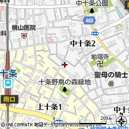 東京都北区中十条2丁目3-10周辺の地図