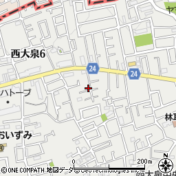 東京都練馬区西大泉5丁目8-16周辺の地図