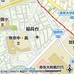 東京都板橋区稲荷台周辺の地図