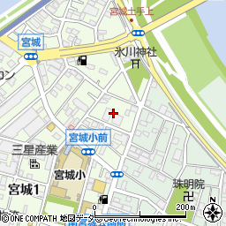 東京都足立区宮城1丁目32周辺の地図