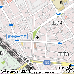 東京都北区王子4丁目1-3周辺の地図