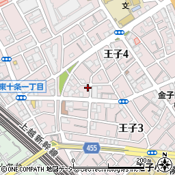 東京都北区王子4丁目1-9周辺の地図