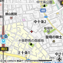 東京都北区中十条2丁目3-11周辺の地図
