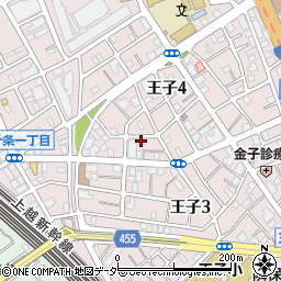 東京都北区王子4丁目2-4周辺の地図