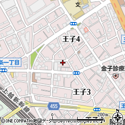 東京都北区王子4丁目2-5周辺の地図