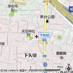 千葉県松戸市下矢切50周辺の地図