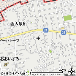 東京都練馬区西大泉5丁目8周辺の地図