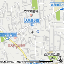 東京都練馬区西大泉3丁目30-20周辺の地図