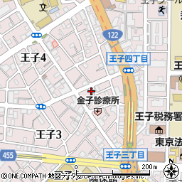 東京都北区王子3丁目17-6周辺の地図