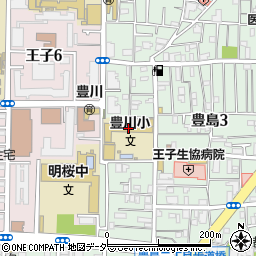 北区立豊川小学校周辺の地図