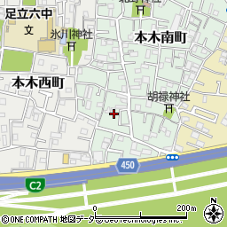 東京都足立区本木南町5周辺の地図