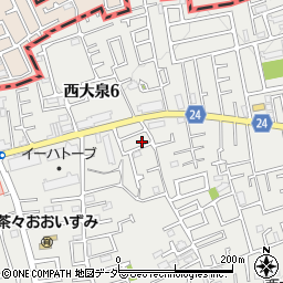東京都練馬区西大泉5丁目28-1周辺の地図