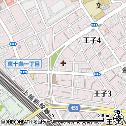 東京都北区王子4丁目1周辺の地図