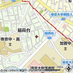 東京都板橋区稲荷台8周辺の地図
