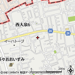 東京都練馬区西大泉5丁目28-12周辺の地図