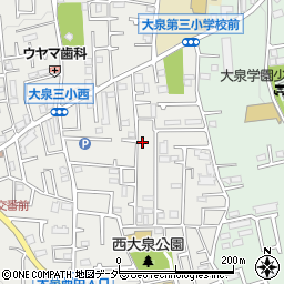 東京都練馬区西大泉3丁目25-12周辺の地図