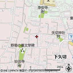 千葉県松戸市下矢切353-6周辺の地図