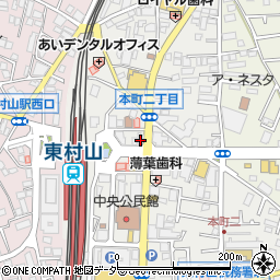 三菱ＵＦＪ銀行東村山駅前 ＡＴＭ周辺の地図