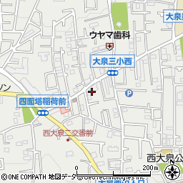 東京都練馬区西大泉3丁目30-12周辺の地図