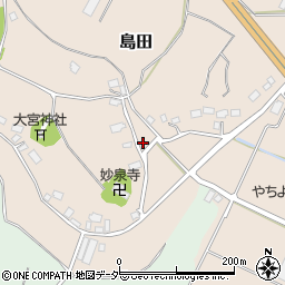 千葉県八千代市島田208周辺の地図