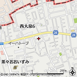 東京都練馬区西大泉5丁目28周辺の地図