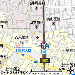 百楽門　十条店周辺の地図