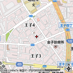 東京都北区王子4丁目14-3周辺の地図