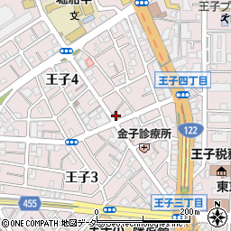 東京都北区王子4丁目15-1周辺の地図