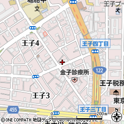 東京都北区王子4丁目15-11周辺の地図