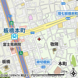 東京都板橋区本町14周辺の地図