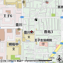 北区　第三豊島学童クラブ周辺の地図