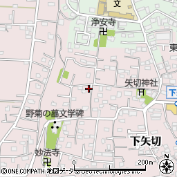 千葉県松戸市下矢切353-5周辺の地図