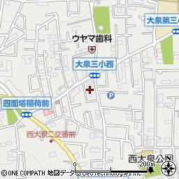 東京都練馬区西大泉3丁目30-16周辺の地図