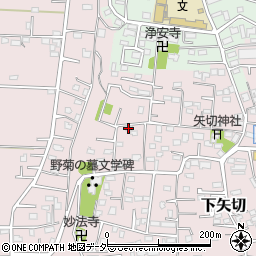 千葉県松戸市下矢切358周辺の地図