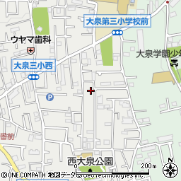 東京都練馬区西大泉3丁目25-18周辺の地図