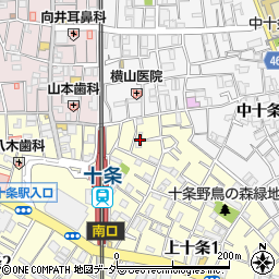 東京都北区上十条1丁目15周辺の地図