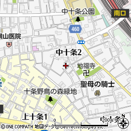 東京都北区中十条2丁目6-2周辺の地図