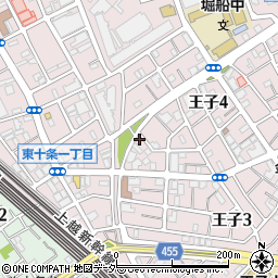 東京都北区王子4丁目1-5周辺の地図
