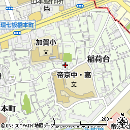 東京都板橋区稲荷台25周辺の地図