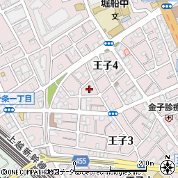東京都北区王子4丁目3-3周辺の地図