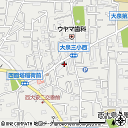 東京都練馬区西大泉3丁目30-14周辺の地図