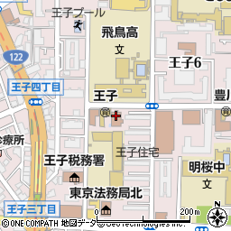 東京労働局　公共職業安定所ハローワーク王子周辺の地図
