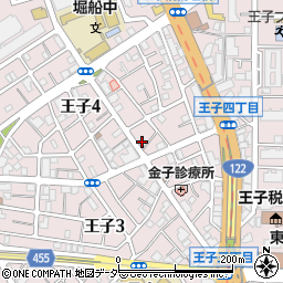 東京都北区王子4丁目15-2周辺の地図