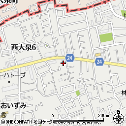 東京都練馬区西大泉5丁目8-14周辺の地図